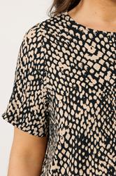 EVANS Plus Size Natural Brown Animal Markings Jersey Top | Evans 4