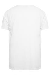 D555 2 PACK Grey & White Crew Neck T-Shirts | BadRhino 5