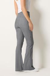 LTS Tall Women's Black Check Flared Trousers | Long Tall Sally 2