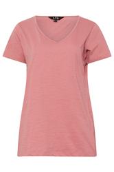 LTS Tall 2 Pack Pink & Grey Cotton V-Neck T-Shirts | Long Tall Sally  9
