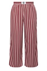 LIMITED COLLECTION Curve Dark Pink Stripe Boxer Waist Trousers