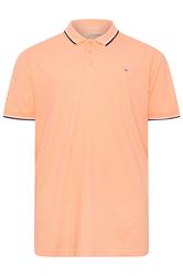 BadRhino Big & Tall 3 Pack Blue & Orange Tipped Polo Shirts | BadRhino 8