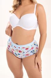 YOURS 5 PACK Plus Size Blue & Pink Floral Full Briefs | Yours Clothing 2