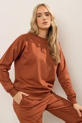 LTS Tall Rust Orange Crew Neck Sweatshirt | Long Tall Sally 3