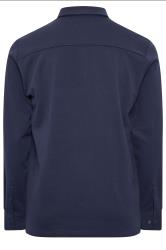 BadRhino Big & Tall Navy Blue Textured Jersey Shacket | BadRhino 8