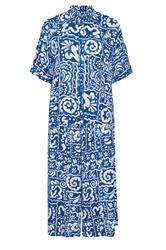 EVANS Plus Size Blue Abstract Print Set | Evans 8