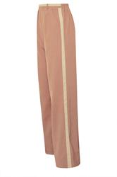 LTS Tall Coral Pink Contrast Stripe Wide Leg Trousers