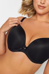 2 PACK Plus Size White & Black Plunge Microfibre Bras | Yours Clothing  4