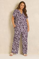 EVANS Plus Size Set Berry Red Ikat Print | Evans 2