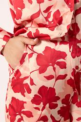 LTS Tall Women's Pink Floral Satin Wide Leg Trousers | Long Tall Sally 5