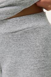 PixieGirl Petite Women's Grey Marl Soft Touch Wide Leg Trousers | PixieGirl 4