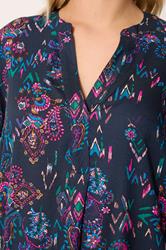 YOURS Plus Size Black Paisley Pleat Front Dress | Yours Clothing 4