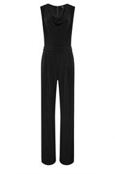 LTS Tall Black Cowl Neck Wide Leg Jumpsuit