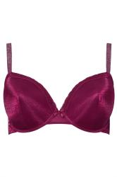 YOURSET 2 PACK Plus Size Red & Black Underwired T-Shirt Bras | Yours Clothing 9