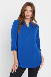 M&Co Blue Half Placket Blouse | M&Co 3