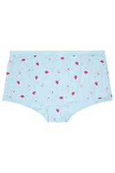 YOURSET 5 PACK Plus Size Blue Berry Print Shorts | Yours Clothing 7
