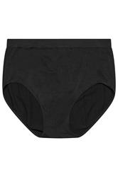 YOURSET Plus Size 2 PACK Black & White Seamless Light Control Full Briefs | Yours Clothing  9