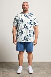 JACK & JONES Big & Tall Blue Denim Shorts | BadRhino 1
