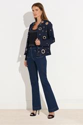 STAR Blue Denim Eyelet Detail Jacket | StarByJM 4