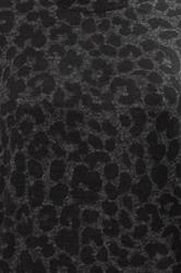 YOURS Plus Size Grey Leopard Soft Touch Jumper Dress | Yours Clothing 4