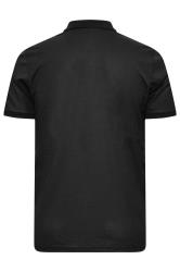 BadRhino Big & Tall Black Pique Golf Polo Shirt | BadRhino 5