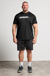 IronRhino Big & Tall Black Branded Performance T-Shirt | BadRhino 1