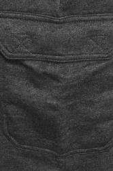 D555 Big & Tall Grey Cotton Jogger Shorts | BadRhino 6