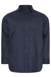 BadRhino Big & Tall Navy Blue Stretch Long Sleeve Shirt