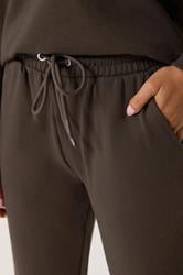 M&Co Petite Chocolate Brown Cuffed Joggers | M&Co 4
