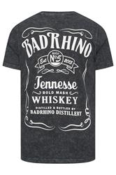 BadRhino Big & Tall Black Acid Wash Whiskey Rodeo Graphic T-Shirt | BadRhino 7