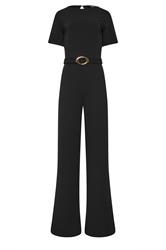 LTS Tall Black Belted Jumpsuit