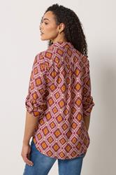 M&Co Orange Abstract Print Shirt | M&Co 2