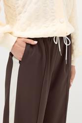 LTS Tall Brown Side Stripe Wide Leg Trousers | Long Tall Sally 4