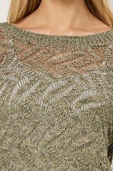 M&Co Khaki Green Open Stitch Knitted Jumper | M&Co 4