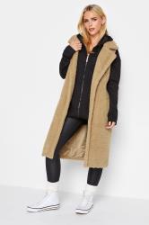 PixieGirl Brown Teddy Longline Gilet | PixieGirl  3