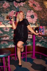 PixieGirl Black Sequin T-Shirt Dress | PixieGirl  1