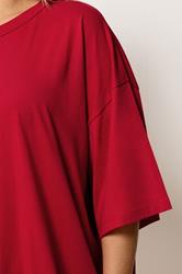 YOURS Plus Size Red Boxy T-Shirt | Yours Clothing 4