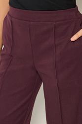 M&Co Berry Purple Pintuck Trousers | M&Co 4