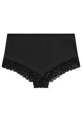 YOURSET 3 PACK Plus Size Black Lace Trim Briefs | Yours Clothing  6