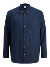 JACK & JONES Big & Tall Navy Blue Oxford Shirt