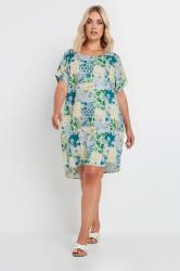 YOURS Plus Size Green Tile Print Tunic Dress | Yours Clothing 3