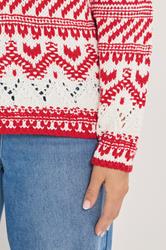 LTS Tall Red & White Fairisle Jumper | Long Tall Sally 4