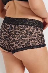 YOURSET Plus Size 3 PACK Red & Black Leopard Print Lace Mid Rise Shorts | Yours Clothing 6