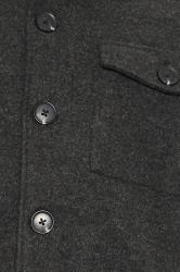BadRhino Big & Tall Charcoal Grey Premium Button Down Shacket | BadRhino 5