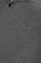 BUMP IT UP MATERNITY Plus Size Charcoal Grey Twist Front Top | Yours Clothing 5