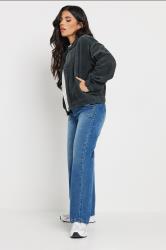 PixieGirl Petite Women's Charcoal Grey Cotton Cord Bomber Jacket | PixieGirl 6