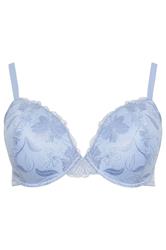 YOURSET 2 PACK Plus Size Navy Blue Embroidered Floral Padded Bras | Yours Clothing 10