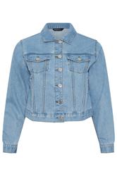 YOURS Curve Blue Wash Denim Jacket