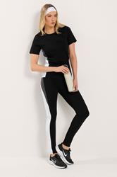 LTS Tall Women's Black Active Colour Block Leggings | Long Tall Sally 3