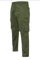 KAM Big & Tall Khaki Stretch Cargo Trousers
